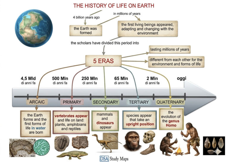 THE HISTORY OF LIFE ON EARTH | DSA Study Maps